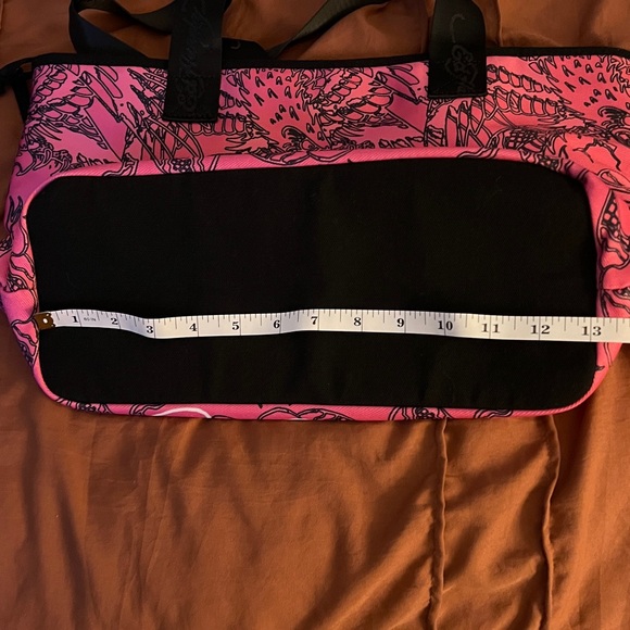 Ed Hardy Pink Tote with Skull and Tiger Design NWT MSRP 69.99 - Picture 10 of 12